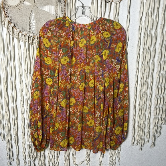 SPELL Last Drink Blouse in Sunset Floral Size Small - Picture 8 of 15